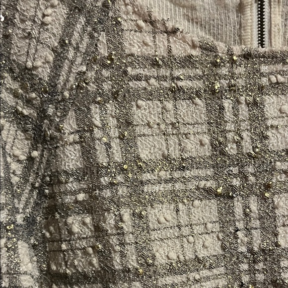 J.O.A. Beige Checkered Women's Blouse - Picture 3 of 4